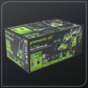 Greenworks 60V 21″ Self Propelled Lawn Mower with (1) 8.0 Ah Battery & Rapid Charger 2546402 - Image 5