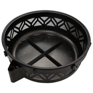 Red Mountain Valley 47 in. Wood-Burning Fire Pit with Adjustable BBQ Grate, Geometric - Image 5