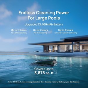 Beatbot AquaSense 2 Pro Robotic Pool Cleaner – 5-in-1 Cordless Skimmer & Clarifier, App-Controlled, Smart Parking, Up to 3,875 Sq. Ft. – Obsidian - Image 16