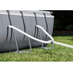 Intex 24ft x 12ft x 52in Ultra XTR Frame Rectangular Swimming Pool Set with Sand Filter Pump, Ladder, Ground Cloth, Cover and Robot Vacuum - Image 5
