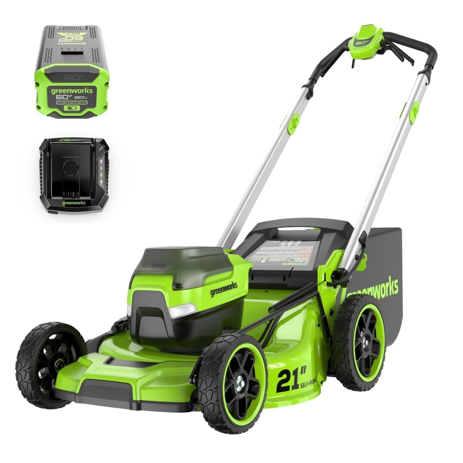 Greenworks-60V-21-Self-Propelled-Lawn-Mower-with-1-8-0-Ah-Battery-Rapid-Charger-2546402_eb63500c-b11b-47dd-a481-796f728a55ff.ee5583b5cbbf3c9254ca8c3e636b4ee6.jpg Greenworks 60V 21″ Self Propelled Lawn Mower with (1) 8.0 Ah Battery & Rapid Charger 2546402 - Image 1
