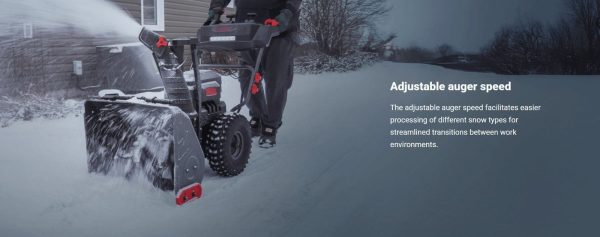 Kress KG471 60V 24-Inch 2-Stage Cordless Snow Thrower Kit (4×5Ah Batteries & Charger) - Image 9